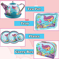 Игровой набор металлической посуды в чемодане "Boutique tea set" арт. 966 B-13 топ