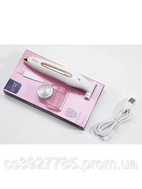 Электробритва женская для тела с сухим бритьем White Pink DSP70136 - фото 6 - id-p2120417731