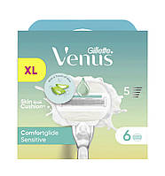 Gillette Venus Comfortglide Sensetive Aloe Vera XL (6 шт) змінні леза | касети | картриджі для бритви