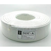 TV кабель 75 Ом DCG RG-6, white, 100м d