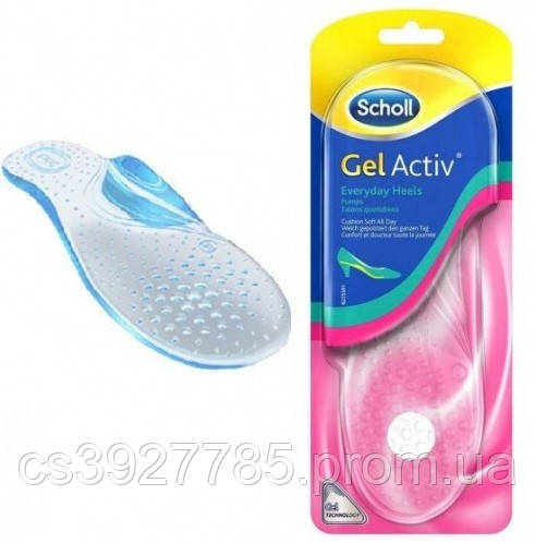 Гелеві устілки Scholl gel active для жіночих туфель на підборах - фото 2 - id-p2120417751