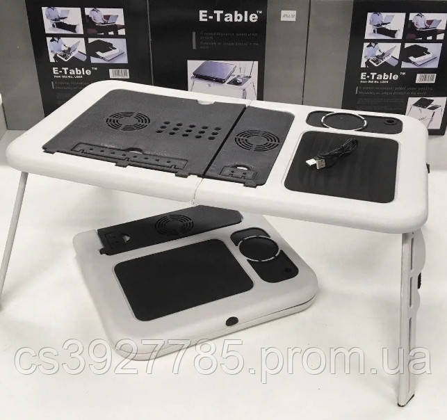 Портативний складаний столик для ноутбука з вентиляцією E-Table LD09 - фото 4 - id-p2120417758