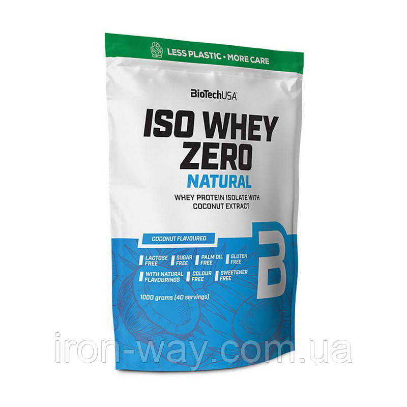 BioTech Iso Whey Zero Natural (1 kg, vanilla-cinamon)
