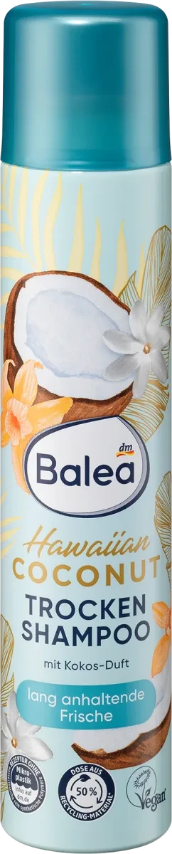 Сухий шампунь для волосся Balea Trockenshampoo Hawaiian Coco, 200 мл