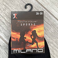 Шкарпетки жіночі спортивні мікрофібра SPORT Milano, Туреччина, 35-39 розмір, чорні, 405, фото 5