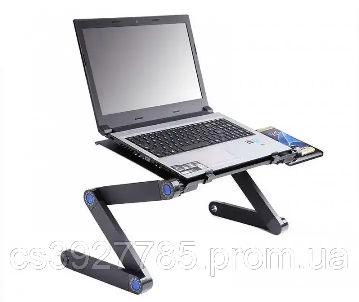 Розкладний столик-підставка для ноутбука з охолодженням, пересувний столик для ноутбука з USB охолодженням Lap - фото 6 - id-p2120417839