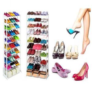 Органайзер для зберігання 30 пар взуття 10 полиць Amazing shoe rack, Полиця для взуття - фото 10 - id-p2120417841