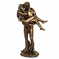 Статуетка Veronese "Закохані" (11 х 28 см) світло-коричнева