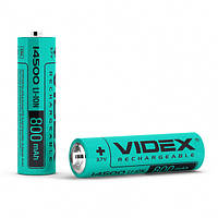 Акумулятор Videx літій-іонний 14500 (без захисту) 800mAh bulk/1шт BA