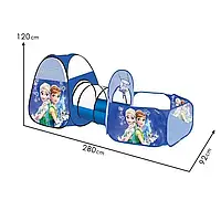 Палатка детская двойная с туннелем "Фроузен/Frozen" арт. 96565 FZ-B топ