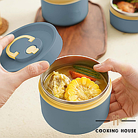 Набір термосів харчових для супу та їжі Cooking House, Набір ланч-боксів, набір термоконтейнерів., фото 6