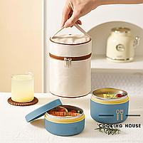 Набір термосів харчових для супу та їжі Cooking House, Набір ланч-боксів, набір термоконтейнерів., фото 7