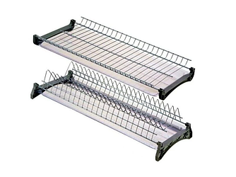 Сушарка для посуду з піддонами в шафу прутова нержавіюча сталь Opendoors