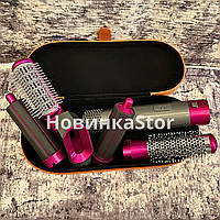 Професійний фен стайлер для завивання та укладання волосся з набором насадок 5в1 Hot Air Styler