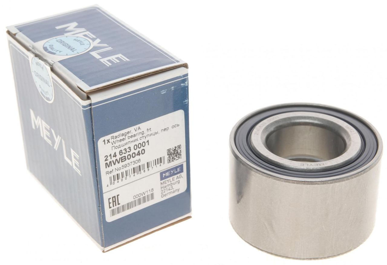 Підшипник задньої маточини ВАЗ 2108-21099, 2110-2112, 2113-2115, Калина Приора, Гранта (2108-3104020) Meyle 214 633 0001, фото 1