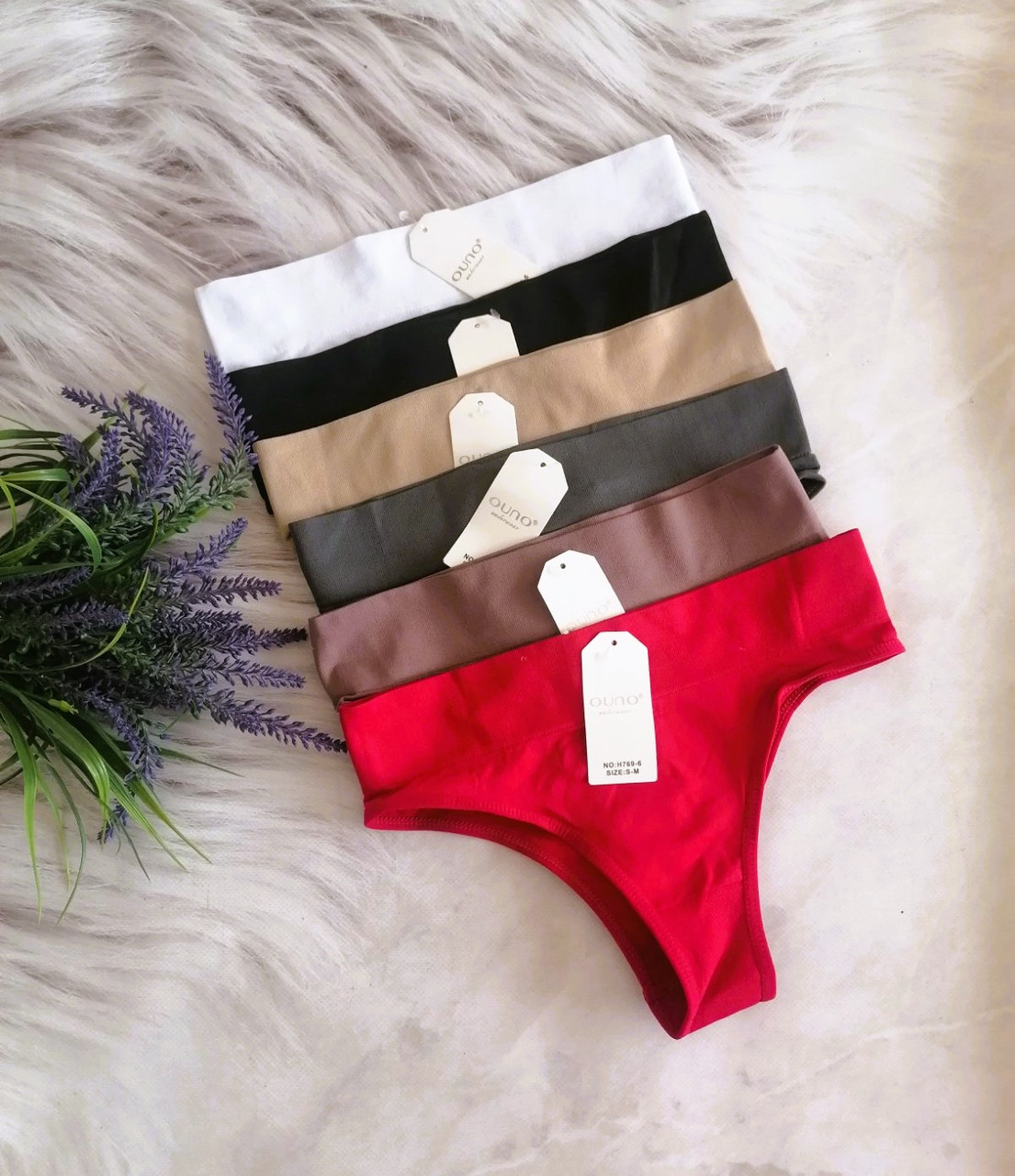 Жіночі труси висока посадка бразиліани мікрофібра 42-48р 6 кольорів, фото 1