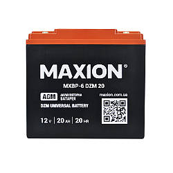 Тягова акумуляторна батарея AGM MAXION MXBP 6-DZM-20 (12V, 20Ah)