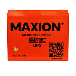 Акумулятор промисловий GEL MAXION MXBP OT 75 - 12 (12V, 75Ah)