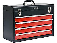 Ящик для инструмента металлический YATO с 4-мя ящиками, 218 х 360 х 520 мм (YT-08874)