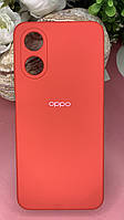 Чехол накладка бампер Oppo A17 Silicone Case Full for Oppo A17 красный