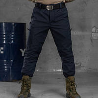 Военные брюки SoftShell Region штаны армейские синие утелпенные с функциональными кармнами L ukr