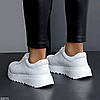 Білі жіночі шкіряні кросівки натуральна шкіра - основа для модного look@, фото 4