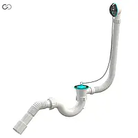 Сифон для ванни SoloPlast В0110, сітка - нержавіюча сталь