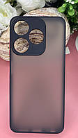 Накладка Gingle Matte Case Tecno SPARK 10 4G/SPARK 10C black Покрытие Soft touch микрофибра Черный