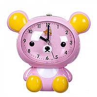 Детский будильник Мишка (Розовый) p