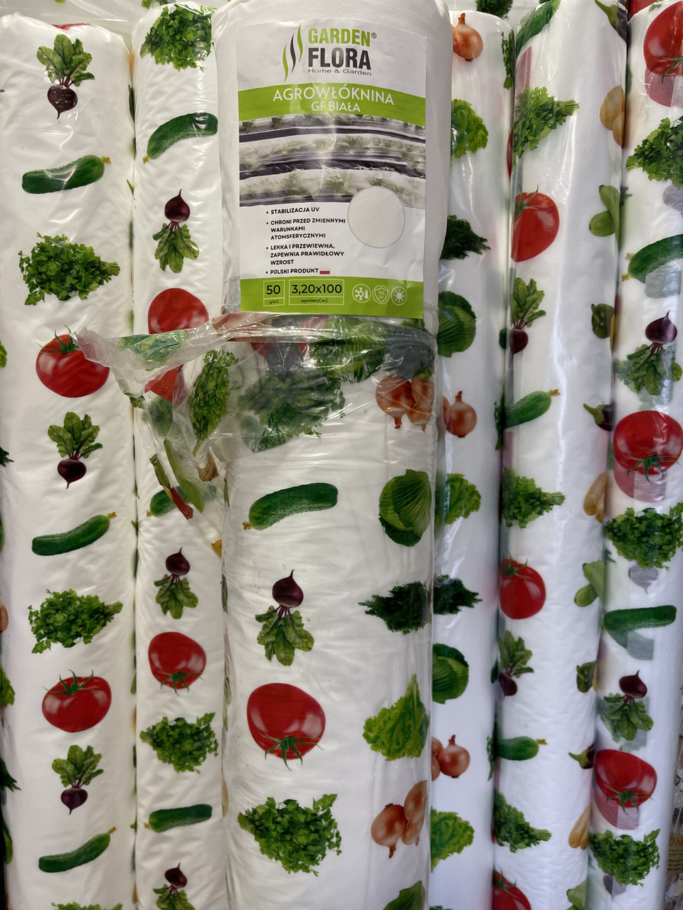 Агроволокно Garden Flora 50 г/м2 3.20 м 50 м Біле Укривний матеріал для грядок Агрополотно для городу