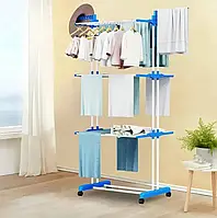 Многоярусная сушилка для белья Garment Rack With Wheels, Складная сушилка 4 яруса