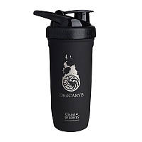 Шейкер металлический SmartShake Reforce GoT Dracarys 900 ml черный из нержавеющей стали