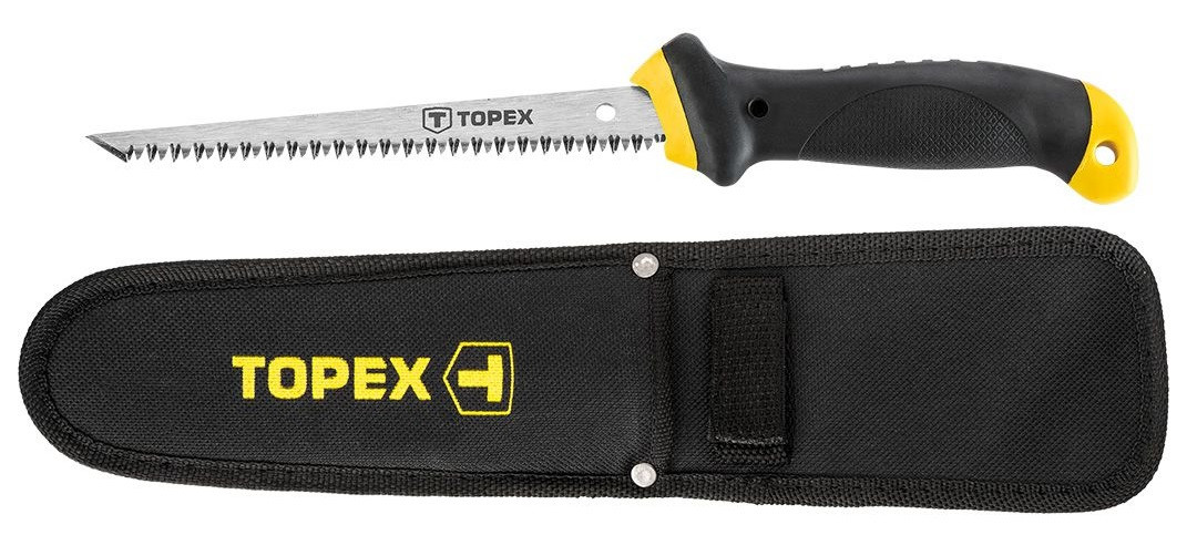 Topex 10A717P Ножовка по гипсокартону, 150 мм, 8TPI, чехол - | Ну купи :) | - фото 2 - id-p2120326389