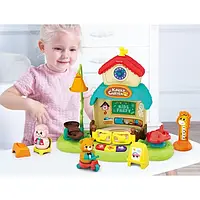 Детская развивающая музыкальная игрушка Hola Toys интерактивный домик Детский сад E935