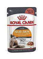 Вологий корм Royal Canin Hair & Skin Care (шматочки у соусі) 85 г