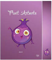 Блокнот Uprofi A5 128листов без линовки цветная бумага склейка Fruit artnote "Jolie" figs 2828