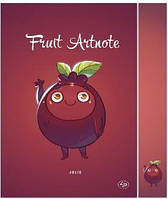 Блокнот Uprofi A5 128листов без линовки цветная бумага склейка Fruit artnote "Jolie" passion fruit 2842