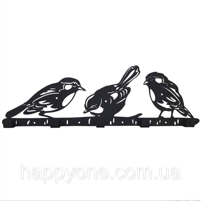 Настінний вішак для одягу Birds (металевий)