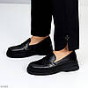Стильні чорні лофери повсякденні натуральна шкіра класичний дизайн, фото 6