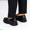 Стильні чорні лофери повсякденні натуральна шкіра класичний дизайн, фото 9