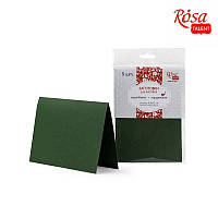 Листівка/Набір заготовок для листівок Rosa Talent 16,8х12см, 220 г/м2 No 5 темно-зелень