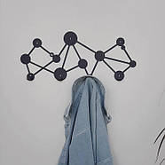 Металева вішалка Dots (чорна), фото 3