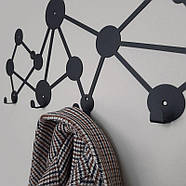 Металева вішалка Dots (чорна), фото 7