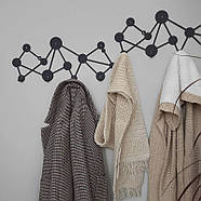 Металева вішалка Dots (чорна), фото 6