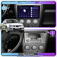 Магнітола 9" Lesko для Subaru Impreza II Рестайлінг 2 2005-2007 2/32Gb CarPlay 4G Wi-Fi GPS Prime 1 шт., фото 3