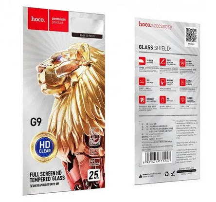Захисне скло Hoco Full screen HD tempered glass set for iP15/iP16 (G9) Black, фото 3