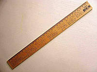 Линейка деревянная Мицар 30см алгебра 103045