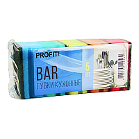 Губки кухонные с профилем Bar ТМ Profit 8х6х4 см комплект 5 шт