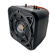 Портативна бездротова Bluetooth колонка-валіза LP-813 Колонка зі підсвічуванням пультом та мікрофоном, фото 3