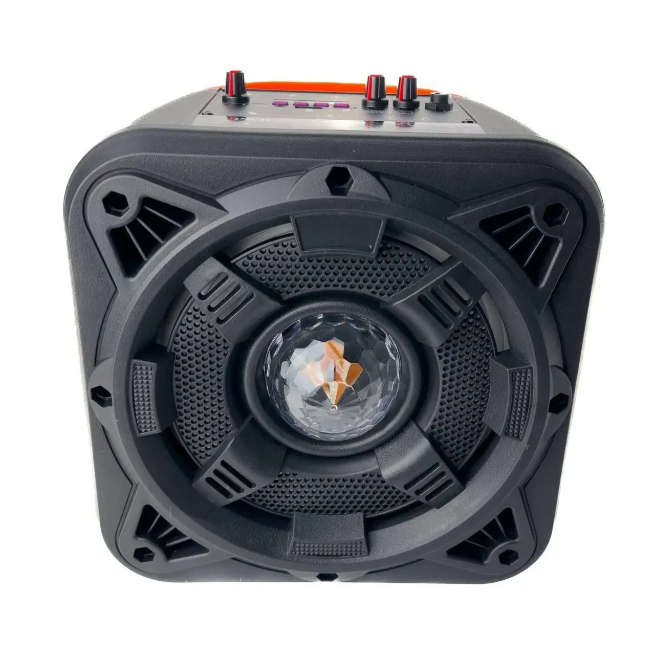 Портативна бездротова Bluetooth колонка-валіза LP-813 Колонка зі підсвічуванням пультом та мікрофоном